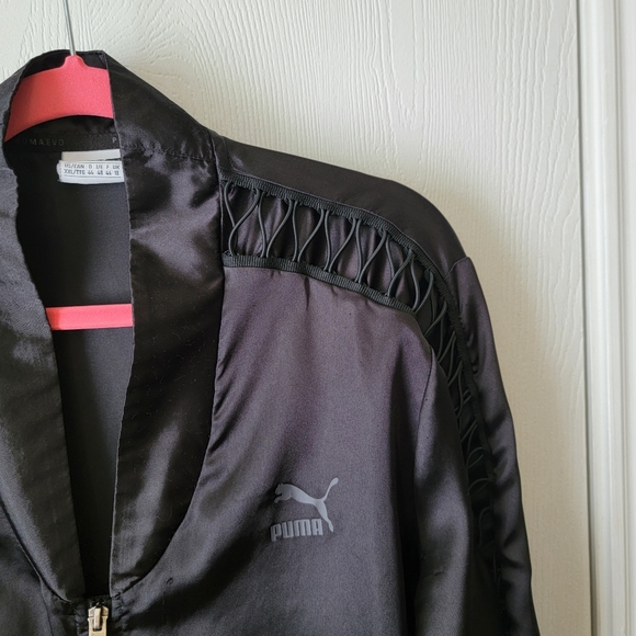 Puma Satin Bomber Lightweight Jacket - Picture 4 of 8